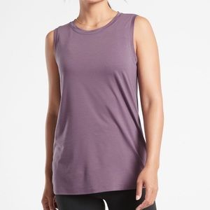 Athleta Purple Sleeveless Muscle Tank